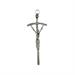 CROCE PASTORALE TONO ARGENTO 13 CM.