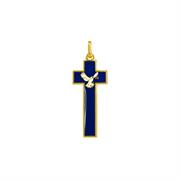 CROCE SMALTATA BLU CM5