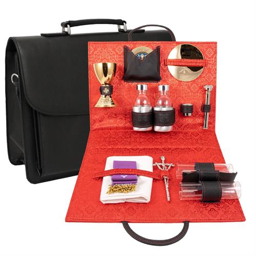 24-HOUR TRAVEL MASS KIT BRIEFCASE  RED SATIN