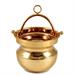 HAMMERED GOLD PLATED HOLY WATER BUCKET WITH COPPER LINING