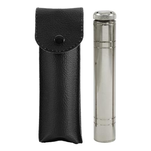 GENUINE LEATHER CASE COMPLETE 16 CM SILVERTONE  SPRINKLER