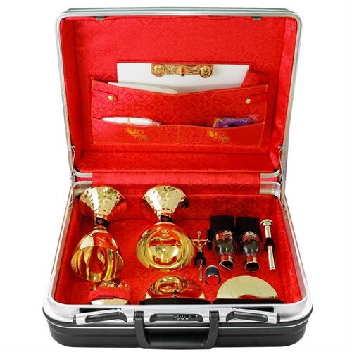 VALIGIA PER CELEBRAZIONE CON CALICE E PISSIDE GRANDE