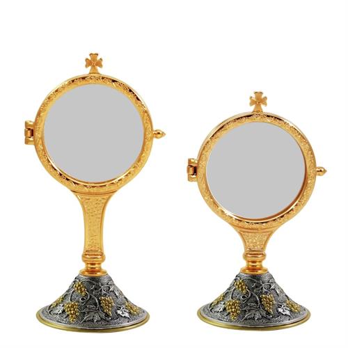 TWO-TONE GRAPE-BASE CHAPEL MONSTRANCE