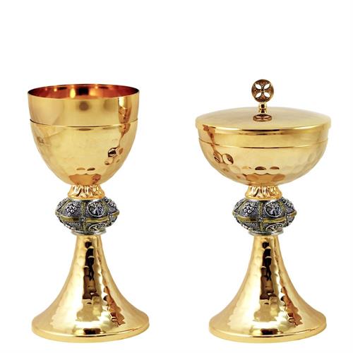 CHALICE AND CIBORIUM WITH GRAPES AND PX KNOP