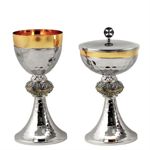 CALICE E PISSIDE BICOLORE CON NODO UVA E PX