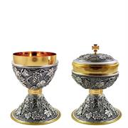 CALICE E PISSIDE CON DESCORO UVA E VITE