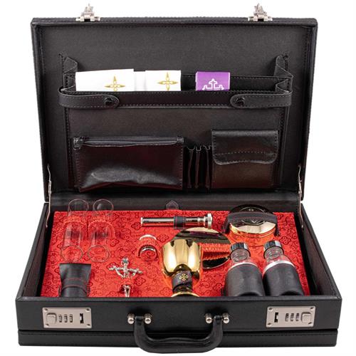 24-HOUR TRAVEL MASS KIT BRIEFCASE, RED INTERIOR