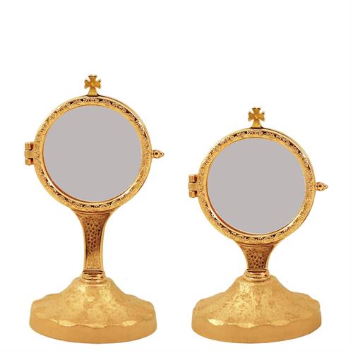 CHAPEL MONSTRANCE ON MEDIEVAL BASE