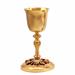 CHALICE AND CIBORIUM ON AN ANTIQUE GRAPE AND VINE BASE
