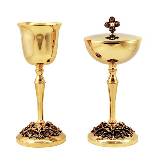 CALICE E PISSIDE SU BASE ANGELI