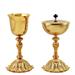 CHALICE AND CIBORIUM WITH FLOWER BASE