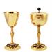 CALICE E PISSIDE CON BASE UVA E VITE