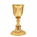 CHALICE AND CIBORIUM WITH BAROQUE KNOP WITH STONES