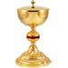 CHALICE AND CIBORIUM FOR CONCELEBRATION WITH ENAMELED KNOP