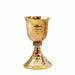 CALICE E PISSIDE DORATI CON MARTELLATURA