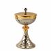 TWO-TONE CHALICE AND CIBORIUM WITH BAROQUE KNOP