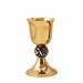  CHALICE AND CIBORIUM WITH GRAPES AND VINE KNOP