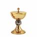  CHALICE AND CIBORIUM WITH GRAPES AND VINE KNOP
