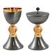 CHALICE AND CIBORIUM MATTE EFFECT AND KNOP WITH STONES