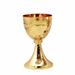 GOLD PLATED CHALICE AND CIBORIUMIS WITH HAMMERING