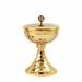 GOLD PLATED CHALICE AND CIBORIUMIS WITH HAMMERING
