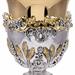 BAROQUE CHALICE AND CIBORIUM WITH GOLD PLATED ANGELS