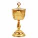 CALICE E PISSIDE DA VIAGGIO DORATI CON PIETRE BRILLANTI
