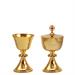 CALICE E PISSIDE DA VIAGGIO DORATI CON PIETRE BRILLANTI