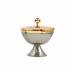 CIBORIUM WITH HAMMERED BASE AND SAUCER