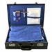 24-HOUR TRAVEL MASS KIT BRIEFCASE IN BLUE SATIN WITH LAMB