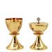 CALICE E PISSIDE DORATI CON NODO IN FUSIONE