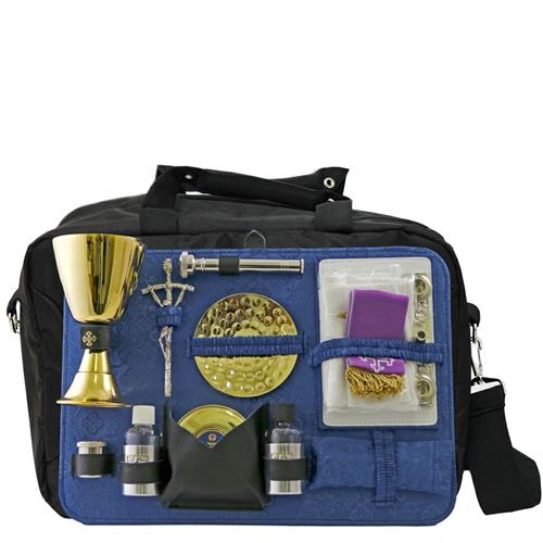 BORSA LAPTOP INTERNO RASO BLU COMPLETA PER CELEBRAZIONE