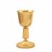 MEDIEVAL STYLE GOLD PLATED CHALICE AND CIBORIUMIS