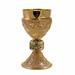 CALICE E PISSIDE UVA E VITE CON NODO ULTIMA CENA ORO BRUNITO