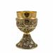 LAST SUPPER CHALICE AND CIBORIUM IN BURNISHED GOLD