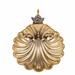GOLD PLATED  BAPTISMAL SHELLS WITH SILVER ANGEL