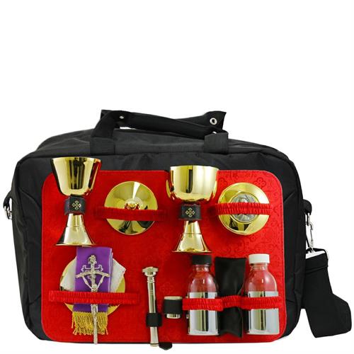 BORSA PORTA LAPTOP RASO ROSSO COMPLETA PER CELEBRAZIONE