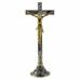 CROSS AND ALTAR CANDLESTICKS ON A GRAPE AND VINE BASE