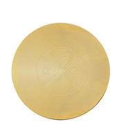 PATENA IN OTTONE DORATO ALFA E OMEGA