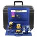 TRAVEL MASS KIT ABS SUITCASE BLUE SATIN INTERIOR AND PX