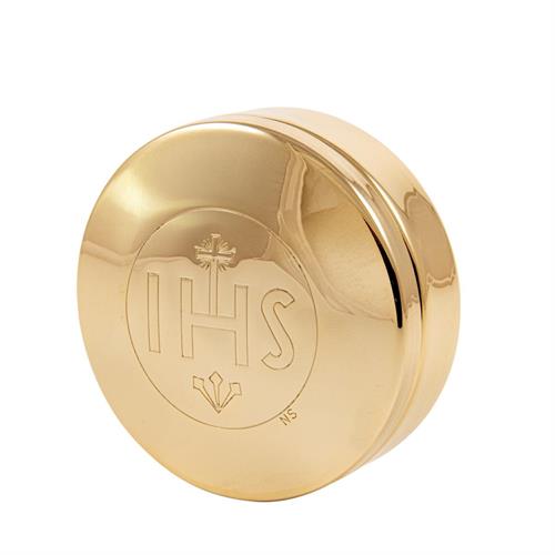 SCATOLA PORTA OSTIE IN OTTONE DORATO IHS