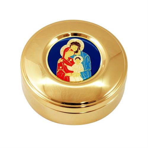 ENAMELED HOLY FAMILY HOST BOX