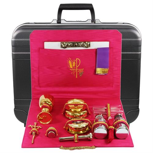 TRAVEL MASS KIT ABS SUITCASE CRIMSON INTERIOR WITH PX