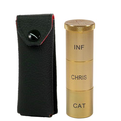 GENUINE LEATHER CASE COMPLETE WITH HOLY OILS STOCK