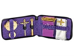 ASTUCCIO PORTAVIATICO IN VERA PELLE INTERNO VIOLA