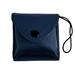 GENUINE BLUE LEATHER EMPTY PYX CASE 8x9cm.