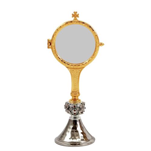 TECA ESPOSIZIONE BICOLORE C/ANGELI E PIETRE ROSSE GAMBO LUNGO