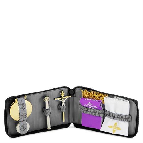 ASTUCCIO PORTAVIATICO IN VERA PELLE INTERNO GRIGIO