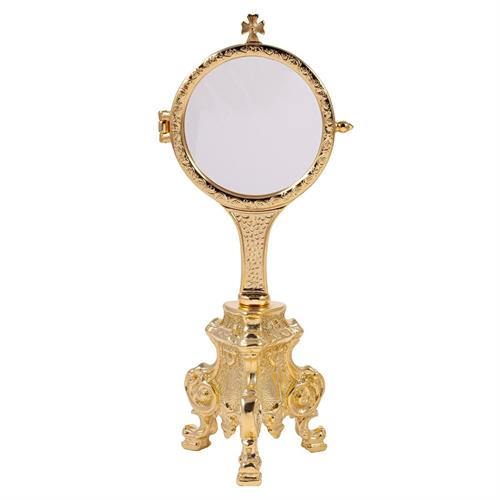 TECA ESPOSIZIONE SU BASE ROCOCO' DORATA GAMBO LUNGO