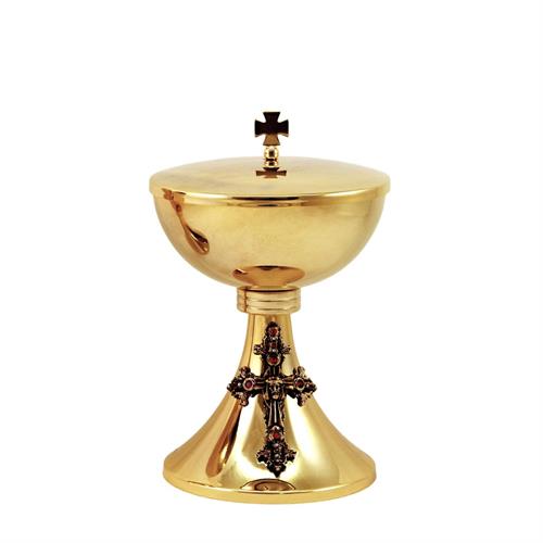 GOLD PLATED CIBORIUM  JESUS MODEL